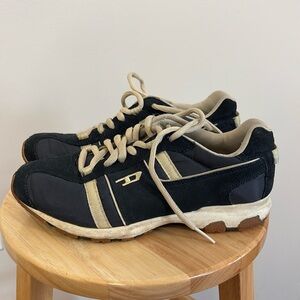 Vintage Y2K Diesel Women’s Proton leather and mesh sneakers